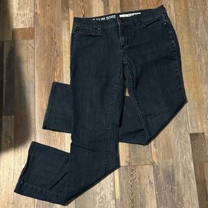 DKNY Ave B Slim Boot Cut Jeans (Dark Blue) Size 6